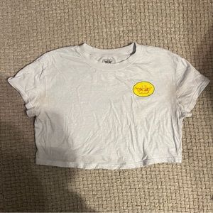 Boys Lie white cropped t-shirt